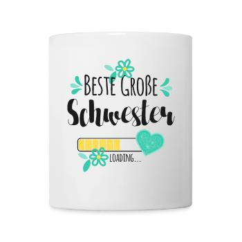Beste Große Schwester Loading - Tasse - Weiß - Vorne