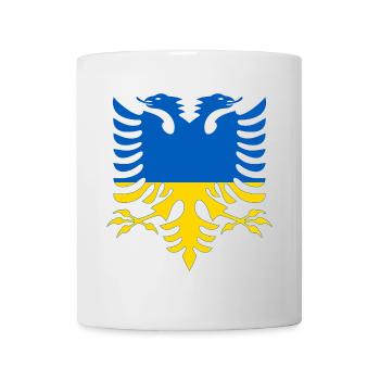 Albanie Ukraine Drapeau - Mug blanc - blanc - Devant