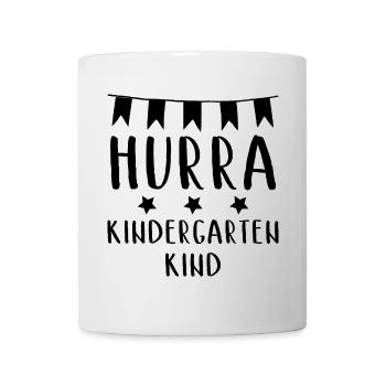 Hurra Kindergartenkind - Tasse - Weiß - Vorne