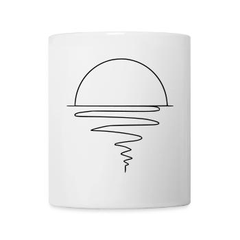 Sunset - Tasse - Weiß - Vorne