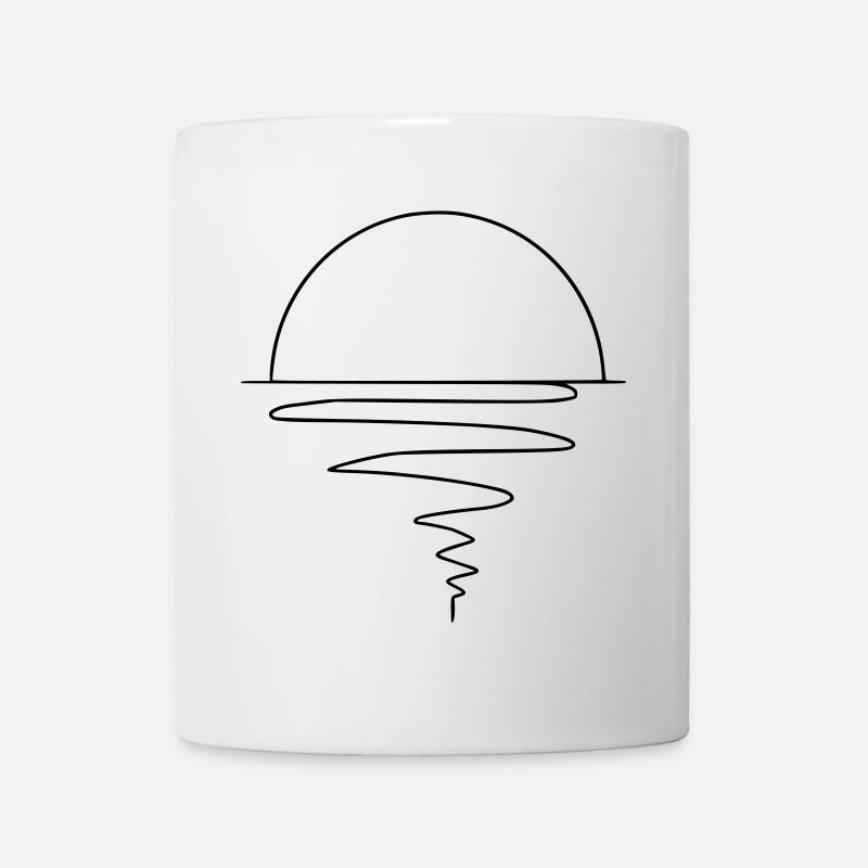 Coucher de soleil - Mug blanc - blanc