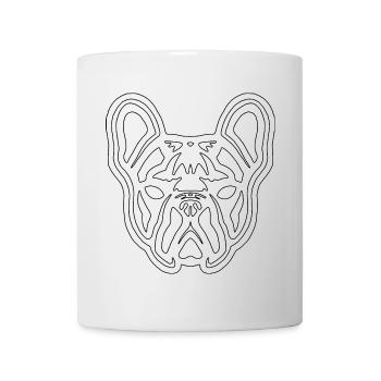 French Bulldog Tribal white R6Z - Mug - white - Front