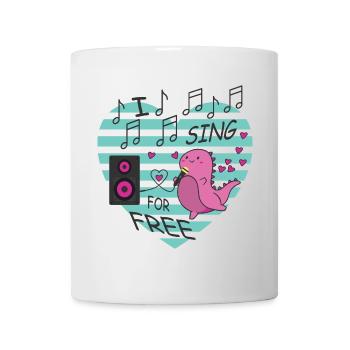 Ich Singe kostenlos - Tasse - Weiß - Vorne