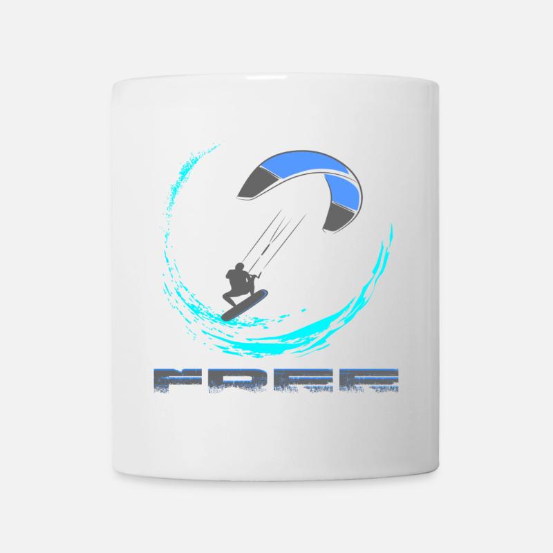 Kitesurf - Tasse - Weiß