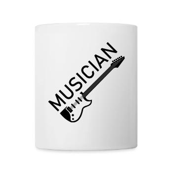 icône musicien icône logo icône guitare illustration - Mug blanc - blanc - Devant