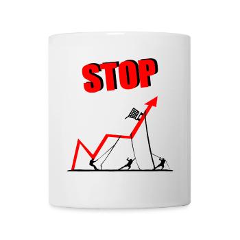Inflation Prix des denrées alimentaires - Mug blanc - blanc - Devant
