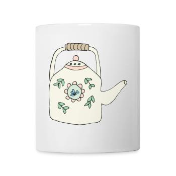 teekanne - Tasse - Weiß - Vorne