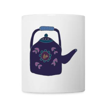 teekanne - Tasse - Weiß - Vorne