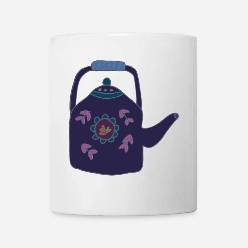 teekanne - Tasse - Weiß