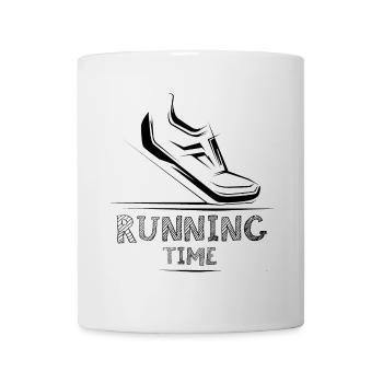 running time Symbol Schuh Läufer Illustration icon - Tasse - Weiß - Vorne