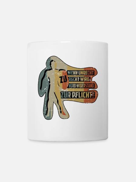WENN UNRECHT ZU RECHT WIRD - Tasse - Weiß