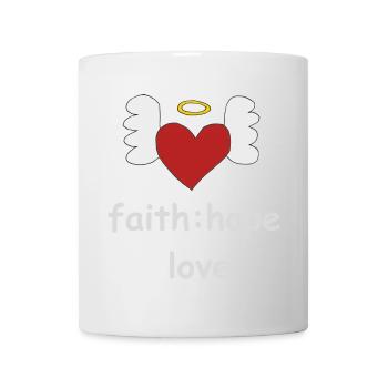 heart wings faith - Mug - white - Front