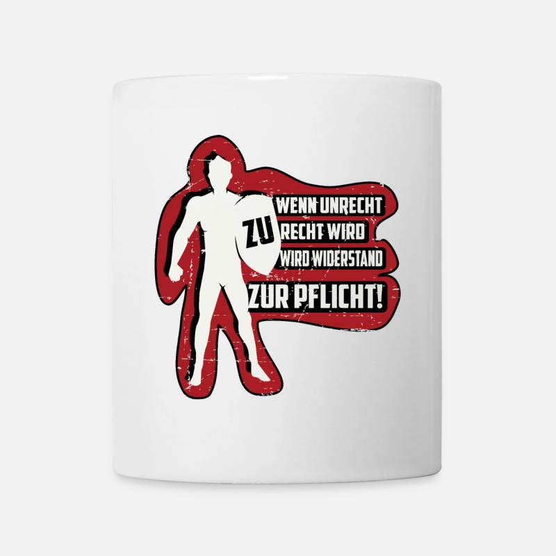 QUAND L’INJUSTICE DEVIENT JUSTE - Mug blanc - blanc
