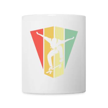 skate skateboarding symbol retro vintage Olli icon - Tasse - Weiß - Vorne