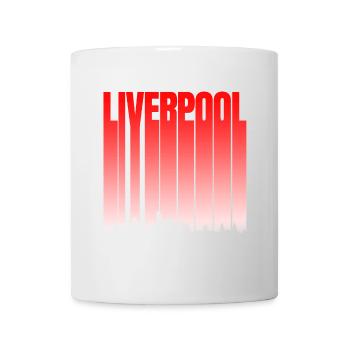Liverpool Skyline Farbverlauf - Tasse - Weiß - Vorne