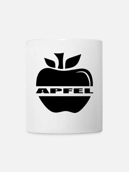 Apfel einfach ein Apfel - Tasse - Weiß