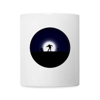 Observation de zombies à minuit - Mug blanc - blanc - Devant