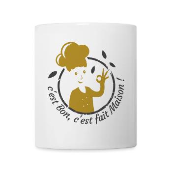 c'est bon, c'est fait maison ! cuisine maison - Mug blanc - blanc - Devant