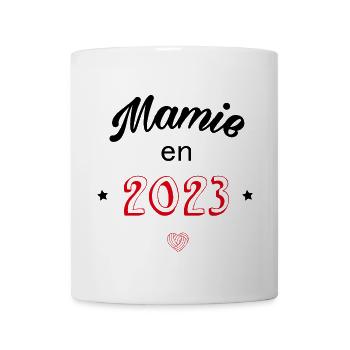 Mamie en 2023 - Mug blanc - blanc - Devant