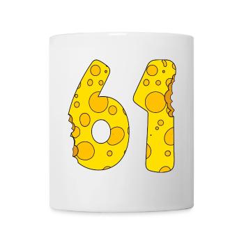 61 Jahre alt - 61. Geburtstag Geschenk - 1961 - Tasse - Weiß - Vorne