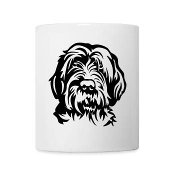 Griffon Korthals Kopf - Tasse - Weiß - Vorne
