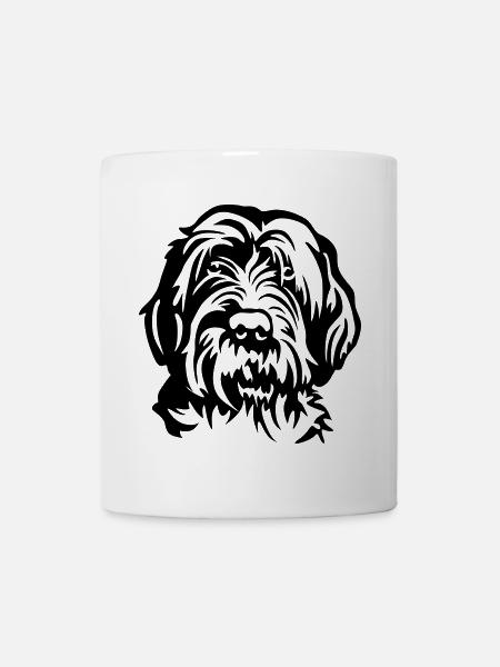 Tête de Griffon Korthal - Mug blanc - blanc