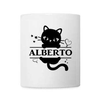 T-Shirt Alberto T-Shirt Geschenkidee - Tasse - Weiß - Vorne