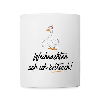 Lustige vegetarische Sprüche zu Weihnachten - Tasse - Weiß - Vorne