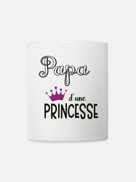 papa dune princesse - Mug blanc - blanc