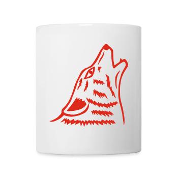 Das Heulen des roten Wolfes - Tasse - Weiß - Vorne