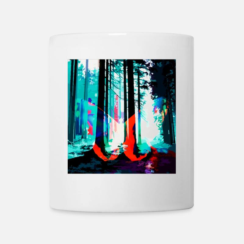 Néon Forest Dream Print - Mug blanc - blanc