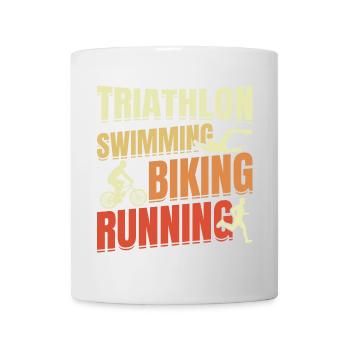 Triathlon Wiederholen - Tasse - Weiß - Vorne
