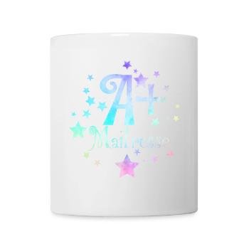 A+ maîtresse - Mug blanc - blanc - Devant