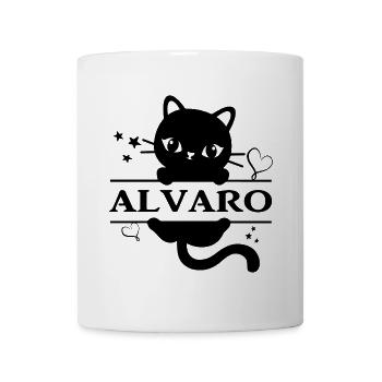 t-shirt Alvaro cat t-shirt gift idea - Mug - white - Front