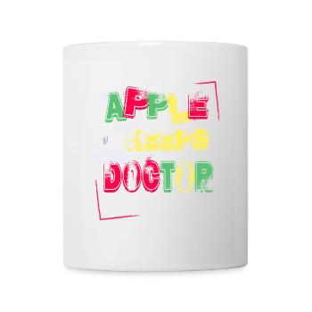 An apple a day keeps the doctor away - Tasse - Weiß - Vorne