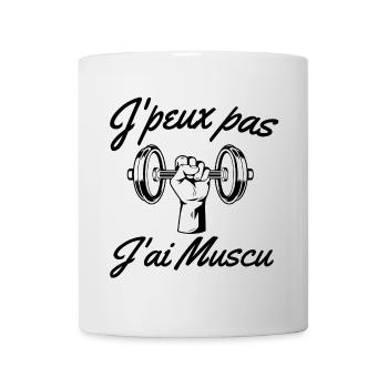 musculation, muscu, fitness - Mug blanc - blanc - Devant