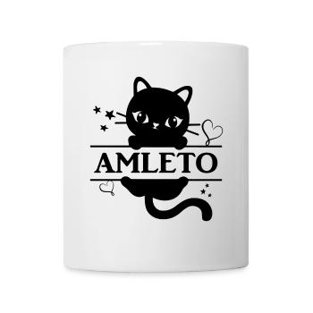 t-shirt Hamlet t-shirt gift idea Katze cat - Mug - white - Front