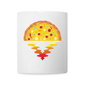 Pizza Sunset – Sea Aesthetic Design - Mug - white - Front