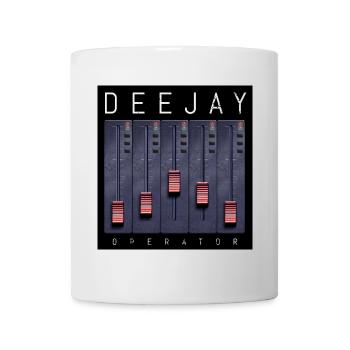 Deejay Operator Fader-Design - Tasse - Weiß - Vorne