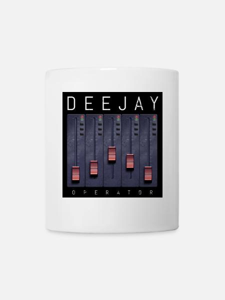 Deejay Operator Fader-Design - Tasse - Weiß