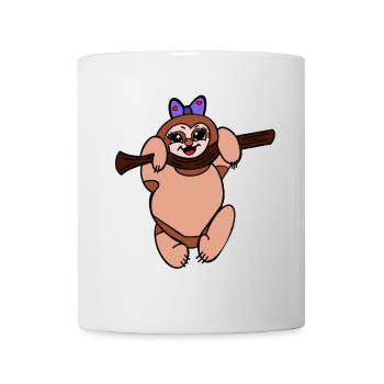 Niedliches Faultier mit Herzband - Tasse - Weiß - Vorne