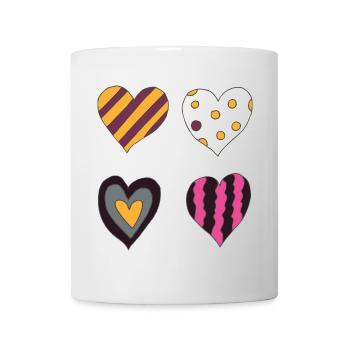Hearts Variation Quatrième - Mug blanc - blanc - Devant