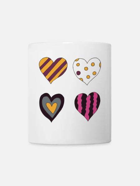 Hearts Variation Fourth - Mug - white