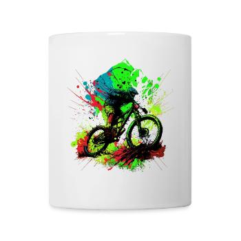 Mountainbike - Tasse - Weiß - Vorne