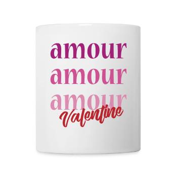 t-shirt amour Valentine's Day 14 february love love - Mug - white - Front