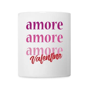 T-Shirt Liebe Valentinstag Liebe Liebe amour amor - Tasse - Weiß - Vorne
