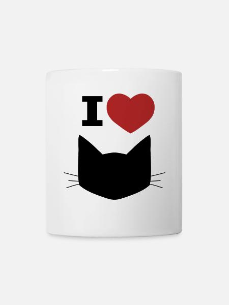 I Love Cats - Tasse - Weiß