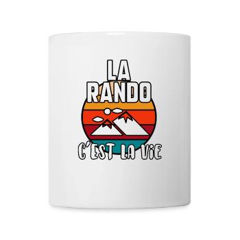 La rando c’est la vie - Mug blanc - blanc - Devant