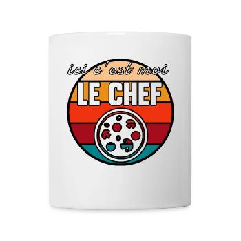 c’est moi le chef - Mug blanc - blanc - Devant