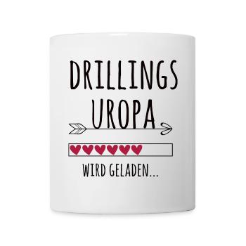 werdender Drillingsuropa Schwangerschaft Drillinge - Tasse - Weiß - Vorne